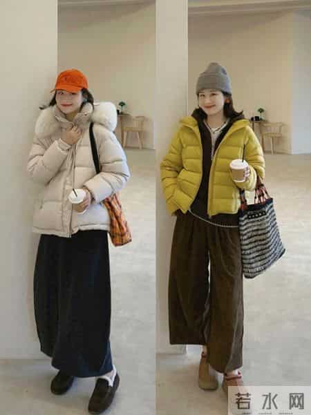 羽绒服+阔腿裤、毛衣+百褶裙18套穿搭模板，照搬就能穿出松弛感。