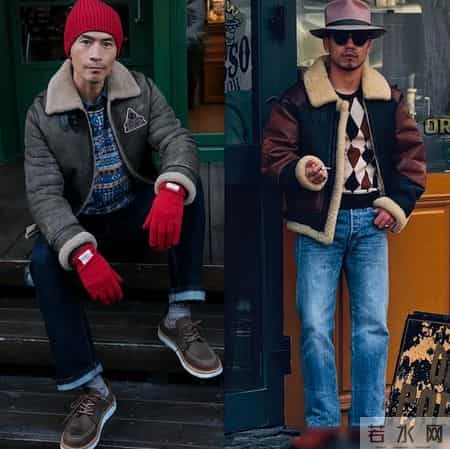 皮毛一体+休闲裤，才是40+男人该有的打扮，有型又时髦，谁穿谁帅