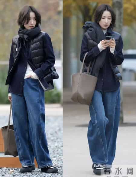 穿羽绒服配什么裤子好看？看杭州、上海街拍就知道：小脚和阔腿的差距大