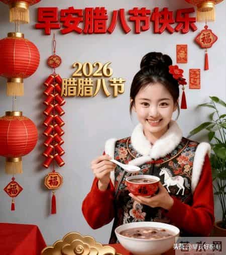 1月26日，今日腊八节、最新早安好祝福漂亮图片精选，腊八节快乐