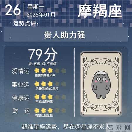 2026年1月26日十二星座运势
