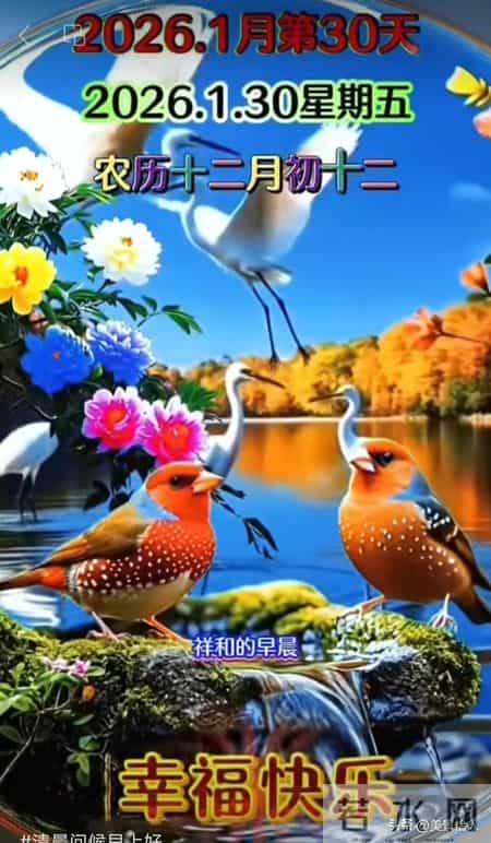 2026.01.30号周五早安祝福美图