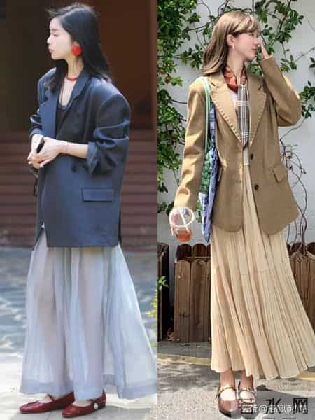 春天请一定要这样穿：短外套+半身裙，时髦洋气，每套回头率都高