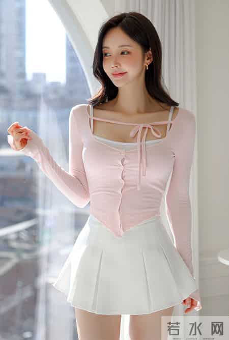 粉白甜嗲轻熟套装｜是柔光里的樱花甜妹美人