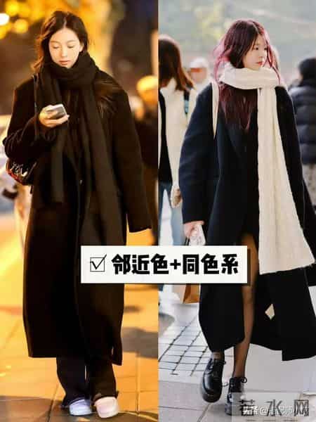 被上海街拍惊艳了！满大街都是“大衣裹围巾”，却个个时髦又高级