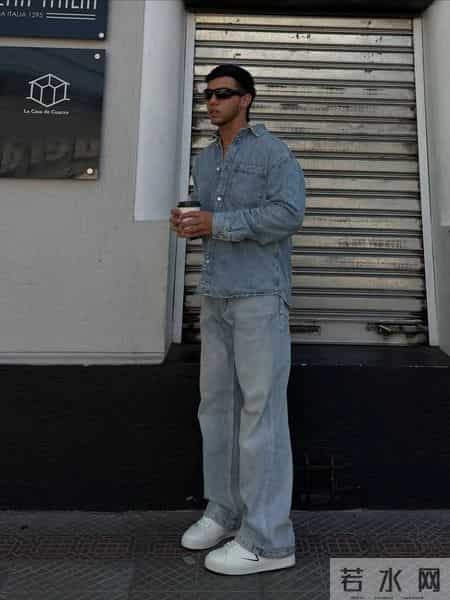 男士穿搭丨上班穿牛仔裤,西装外套这么搭,老板追着你加薪!