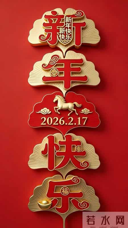 壁纸-心定万事顺，马年好运来