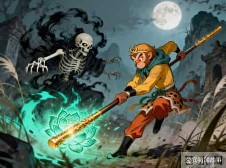 菩提祖师消失前给悟空留了一句话：我本是混沌第一株青莲，三清不过是莲瓣上凝的露珠，你体内那片莲心，该醒了