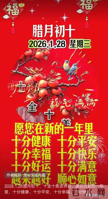 2026.01.28号周三早安祝福美图