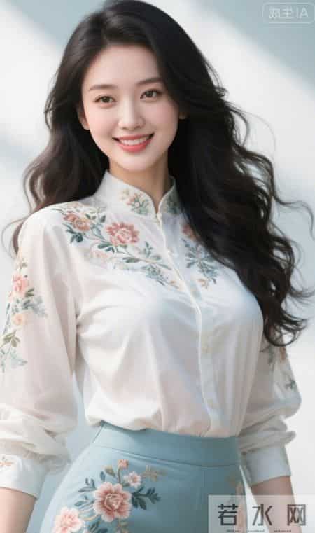 绣花白衬衫的魅力