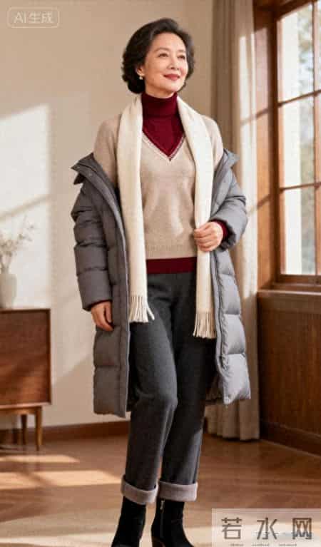 穿了十年灰色羽绒服，今年靠这3个配色穿出了“贵气暖”