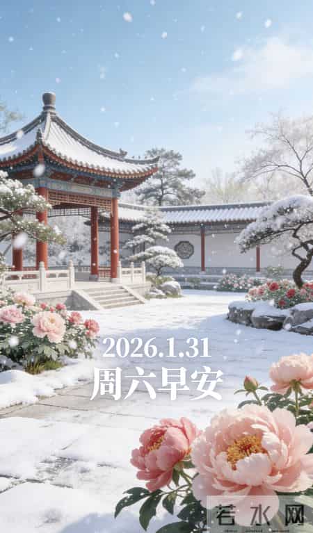 2026.1.31 1 月再见！周六早安愉快！最新周六早上好祝福图片
