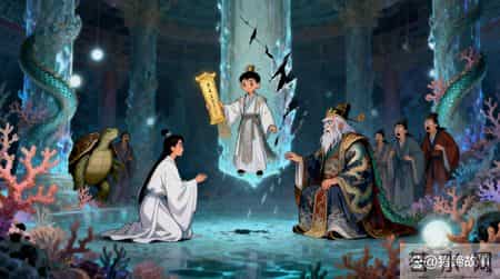 元始天尊携盘古幡降临东海龙宫,正欲问罪灭族,老龙王颤巍巍从龙椅下捧出一枚令牌:圣人息怒,您先看看此物可还认得?