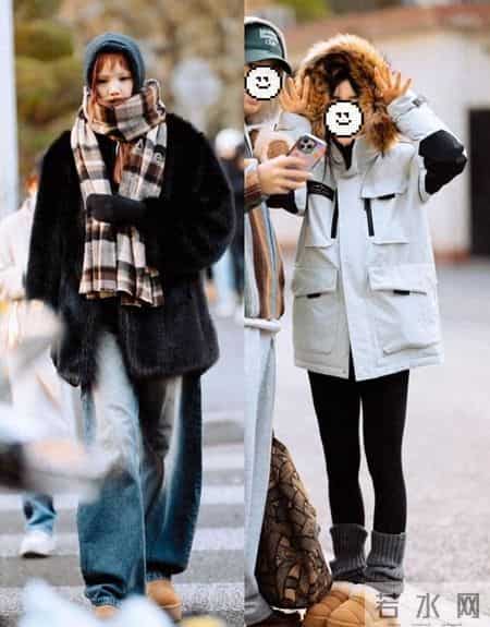 被上海街拍惊艳到：满大街都在穿“阔腿裤+雪地靴”，回头率特高