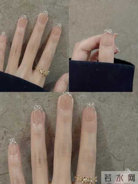 富家千金的本命美甲！碎钻法式边温柔到发光