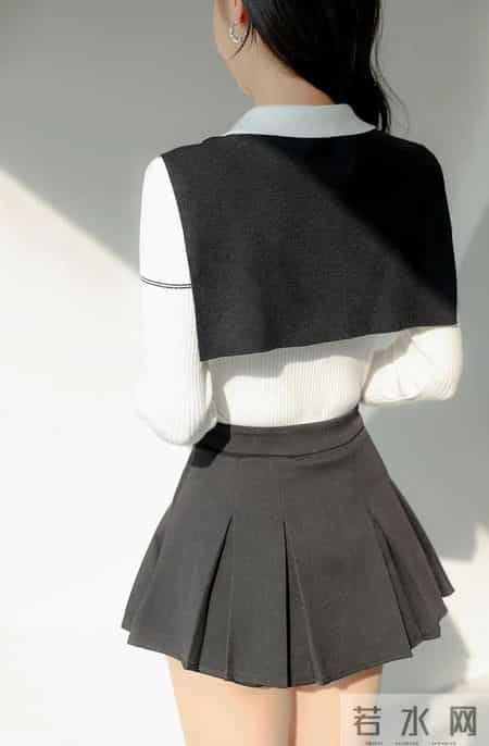 黑白学院轻熟套装