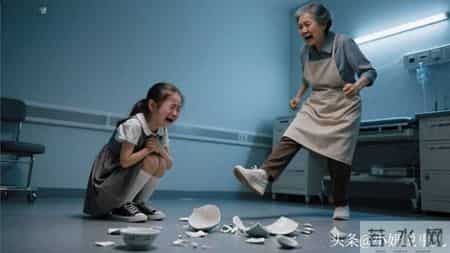 5岁孙女打碎碗，被奶奶连踹3脚踢进医院，儿媳一句话让她跪地痛哭