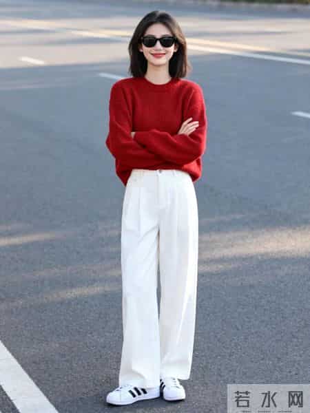 “毛衣+阔腿裤”今年冬天火出圈了，温柔清新又减龄！