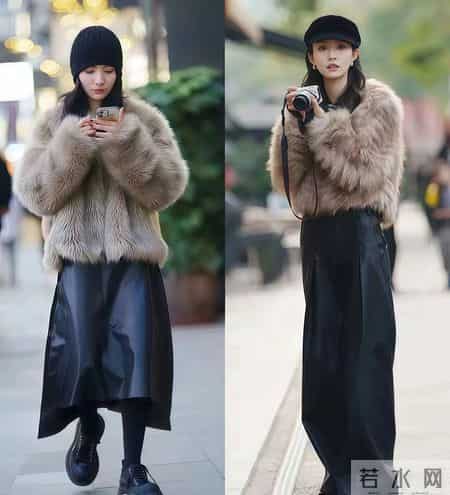 没想到，今年“皮草外套”这么火！学时尚潮人这样穿，时髦显气质