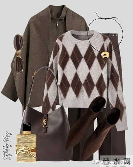 冬日高级感穿搭指南：把“卡其色”穿出彩，复古与知性的交融