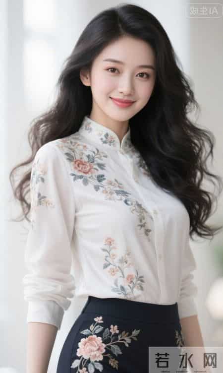 绣花白衬衫的魅力