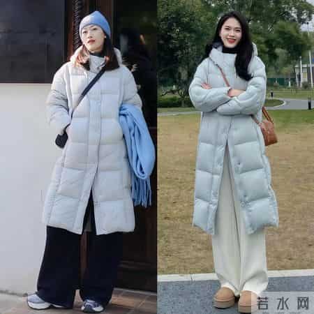 冬天买“羽绒服”，选长款还是短款？按这3个条件来选，洋气显高