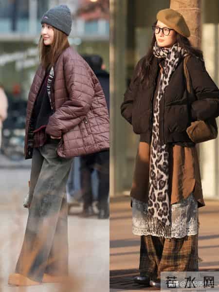 杭州又带火了一种穿法：短羽绒+阔腿裤，优雅时髦不说，还很高级