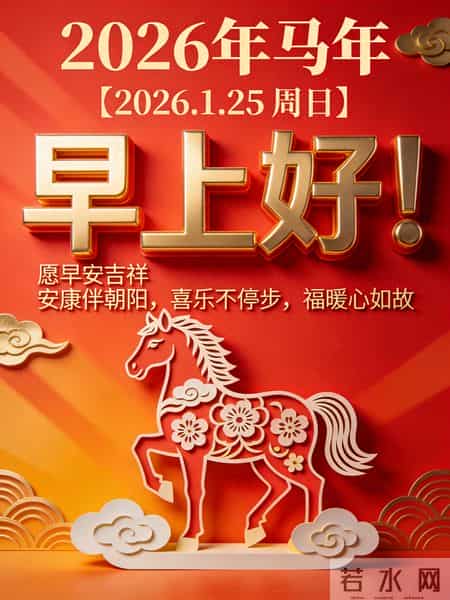 2026年元月25日早上好！温馨祝福语 和精美绝伦图片