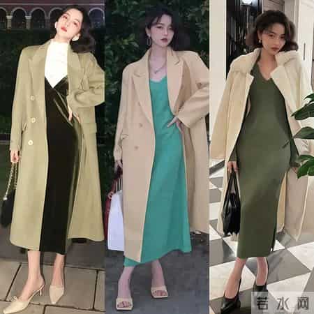 “大衣+连衣裙”=今年最时髦穿搭！优雅又洋气，关键是特有女人味
