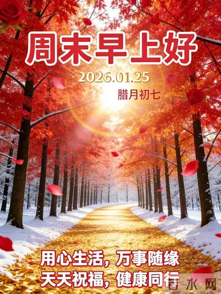 周末早安～日子不必喧嚣，平淡即是安暖