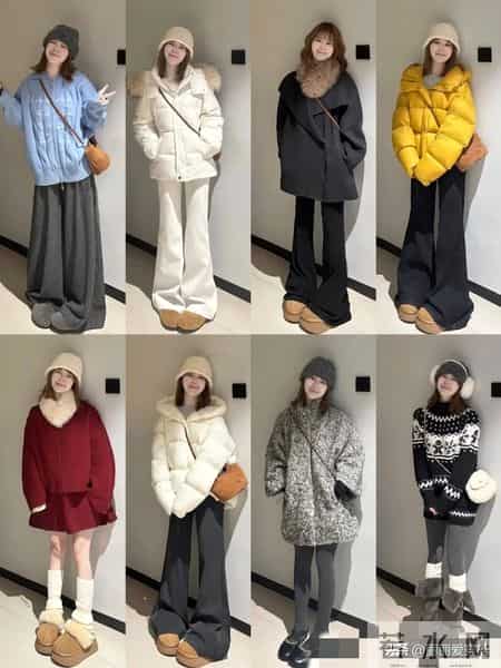 32套冬日韩系甜美穿搭｜把软乎乎穿在身上