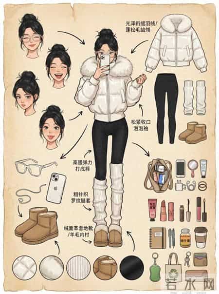 冬日懒人出街王!白羽绒 + leggings,随便一套就赢了