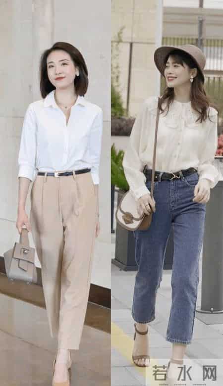 阔腿裤不流行了，满大街都在穿“膝下裤”，这样穿显瘦显高又高级