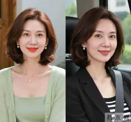 同样是60岁左右，“扎发”和“短烫发”哪个更年轻？看完就知道了