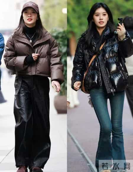 去上海发现，羽绒服没人搭小脚裤，满大街都在穿阔腿裤，高级时髦