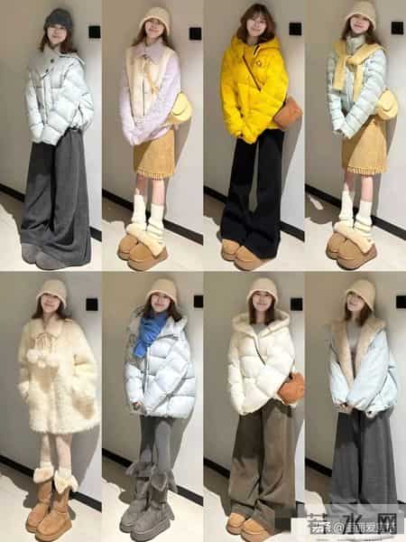 32套冬日韩系甜美穿搭｜把软乎乎穿在身上
