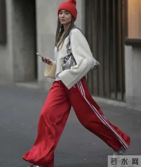 毛衣，配阔腿裤更好看！