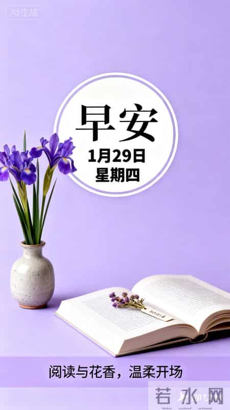 今天是1月29日星期四早安 让年味为你点缀岁末 让好运为你锦上添花