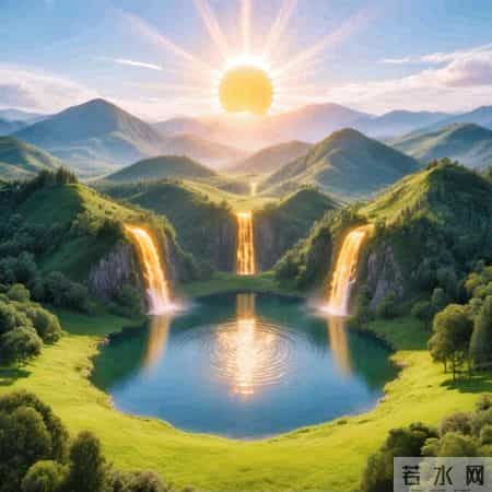 聚财微信头像--有山有水，八方聚财