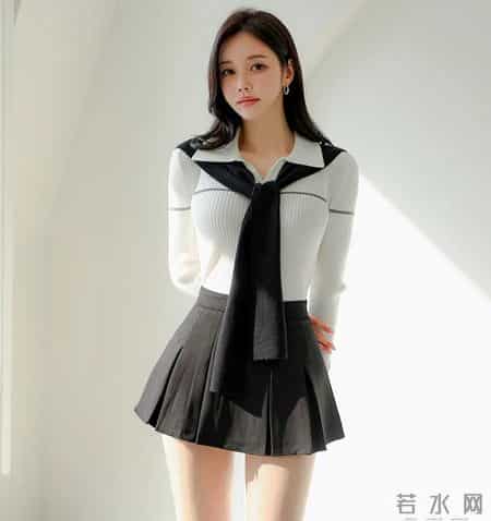 黑白学院轻熟套装
