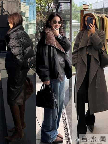 秋冬很火的“棕色系酷飒穿搭”｜羽绒服、羊绒衫搭配复古与高级