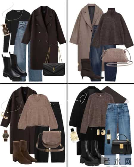 太美啦 这20套胶囊衣橱配色 这组穿搭极其典型的松弛感老钱风！