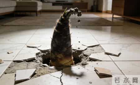 隔壁把我家地抹水泥做车位，我不闹种20株毛竹，三年后他全家搬走