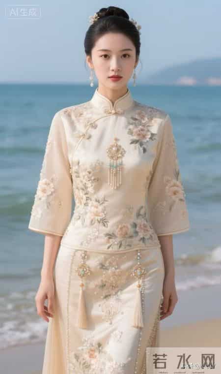 美丽佳人，国色天香，洁白无瑕，华丽优雅