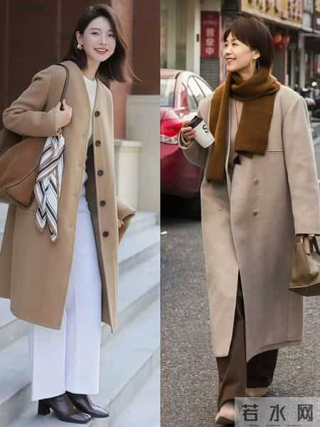 今年过年最流行的穿法：大衣+阔腿裤，高级又时髦，太美了！