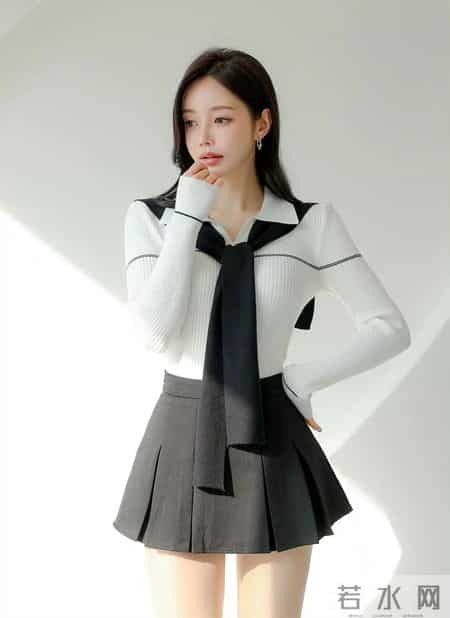 黑白学院轻熟套装