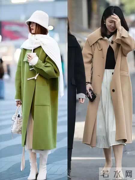 过年穿大衣，别只搭“小黑裤”！看看杭州女生的街拍，这样穿多美