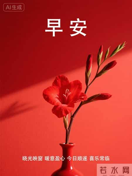 马年将至｜周二早安，8张喜庆早安祝福图，赶紧存！愿万事顺遂！