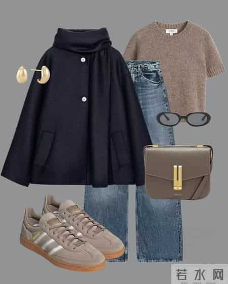 短款外套穿搭分享 干脆利落超级好看呀！