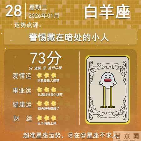 2026年1月28日十二星座运势